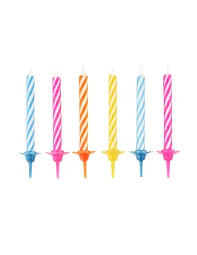 10 Bougies magiques d'anniversaire 6 cm : Deguise-toi, achat de Decoration / Animation