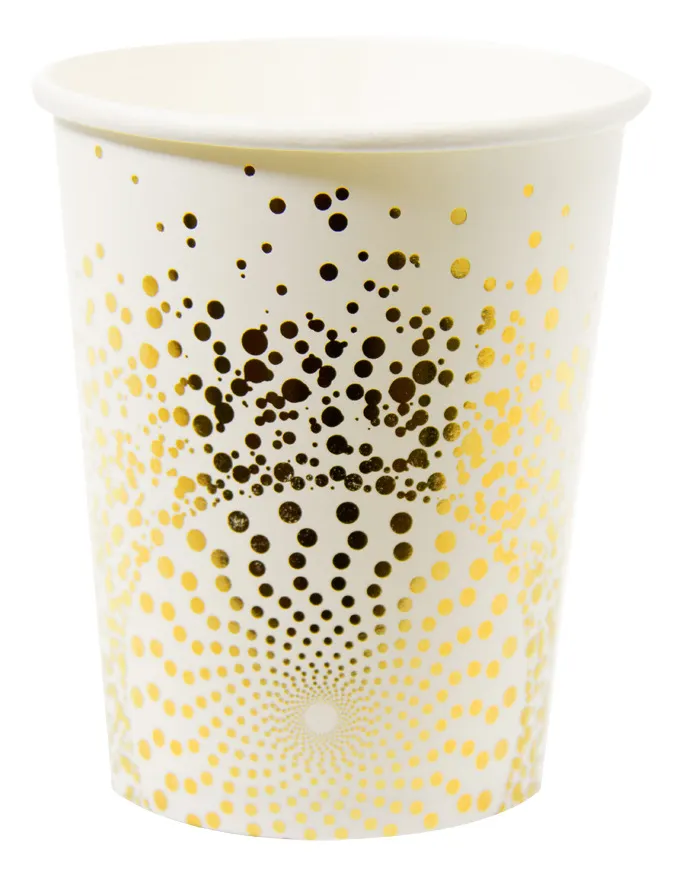 6 Gobelets dorés luxe 250 ml : Deguise-toi, achat de Decoration / Animation
