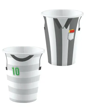 8 Gobelets en carton Football 250 ml : Deguise-toi, achat de Decoration / Animation