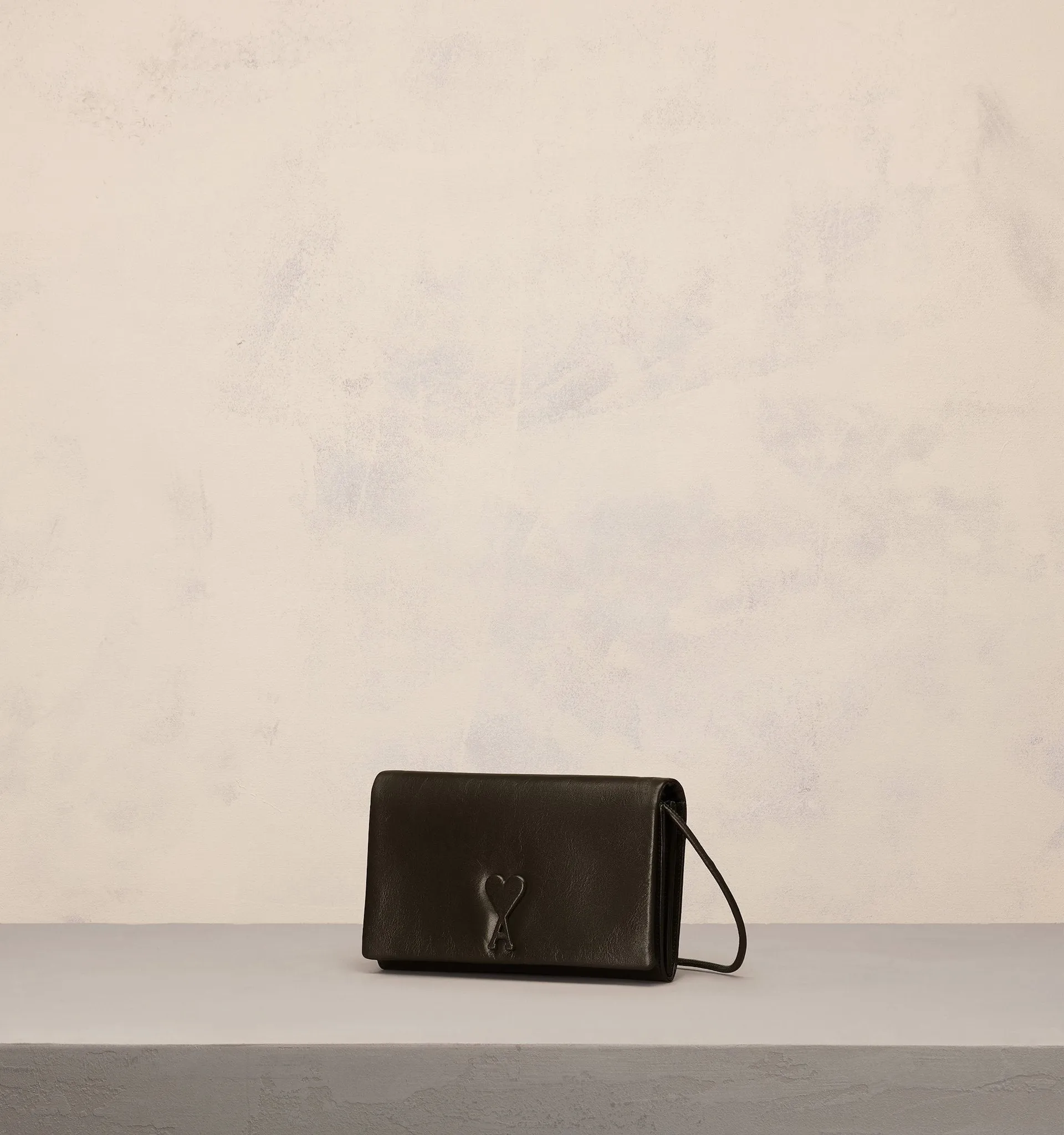 Ami Paris -  Portefeuille bandoulière - Black