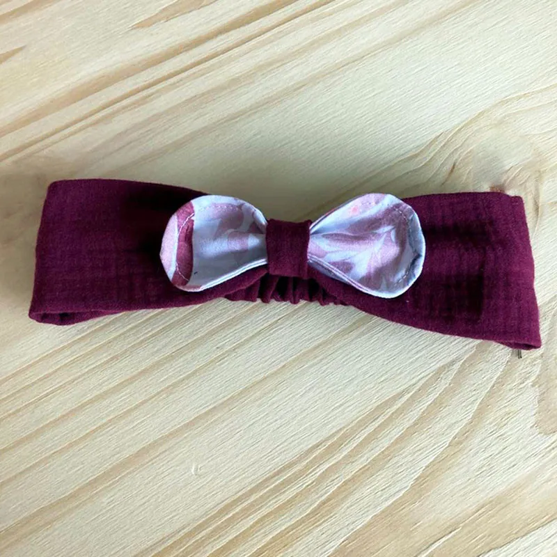 Bandeau pour cheveux en tissu double gaze