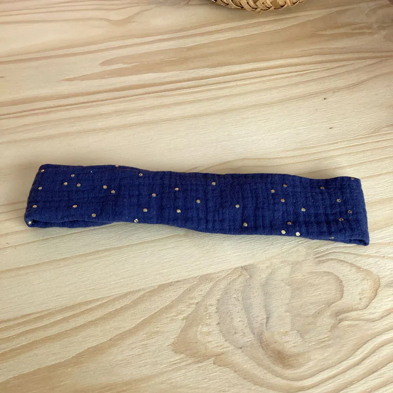 Bandeau pour cheveux en tissu double gaze