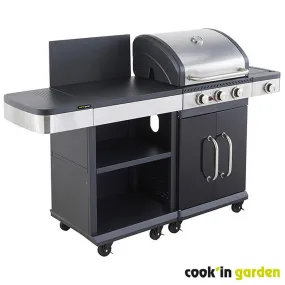 Barbecue au Gaz 3 brûleurs + Desserte CORRYO | 3 Suisses