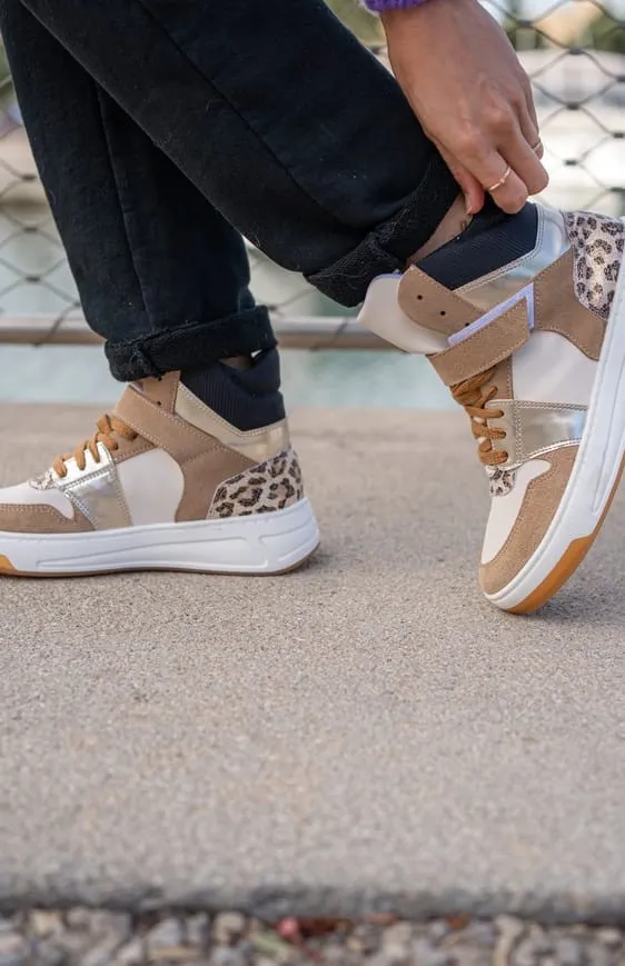 Baskets BARONE beige/léo Ovyé Baskets keva