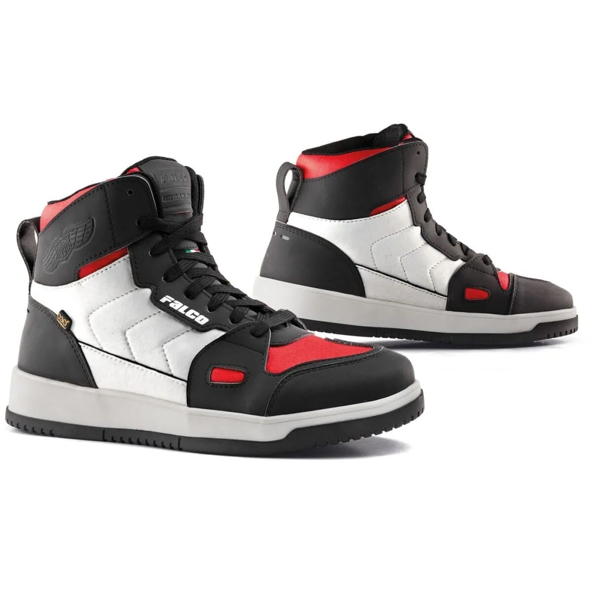 Baskets Femme Falco Harlem Rouge - Baskets Moto Femme