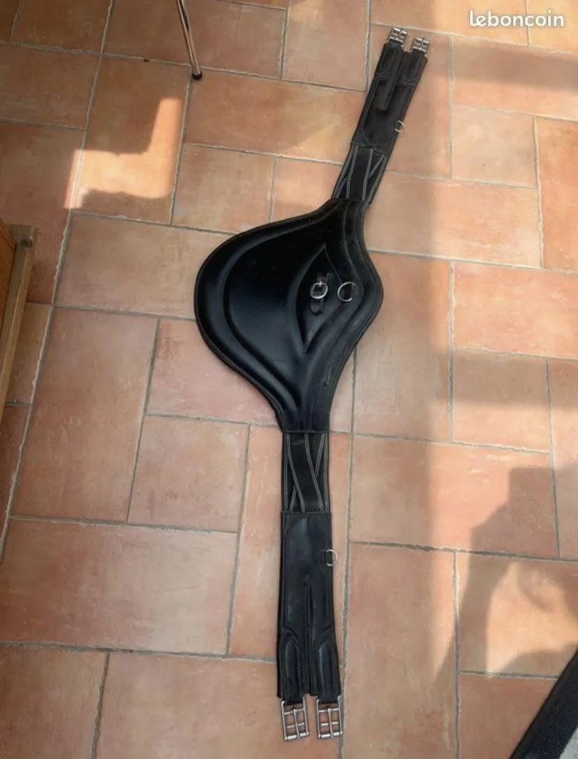 Bavette cuir noir Norton Pro