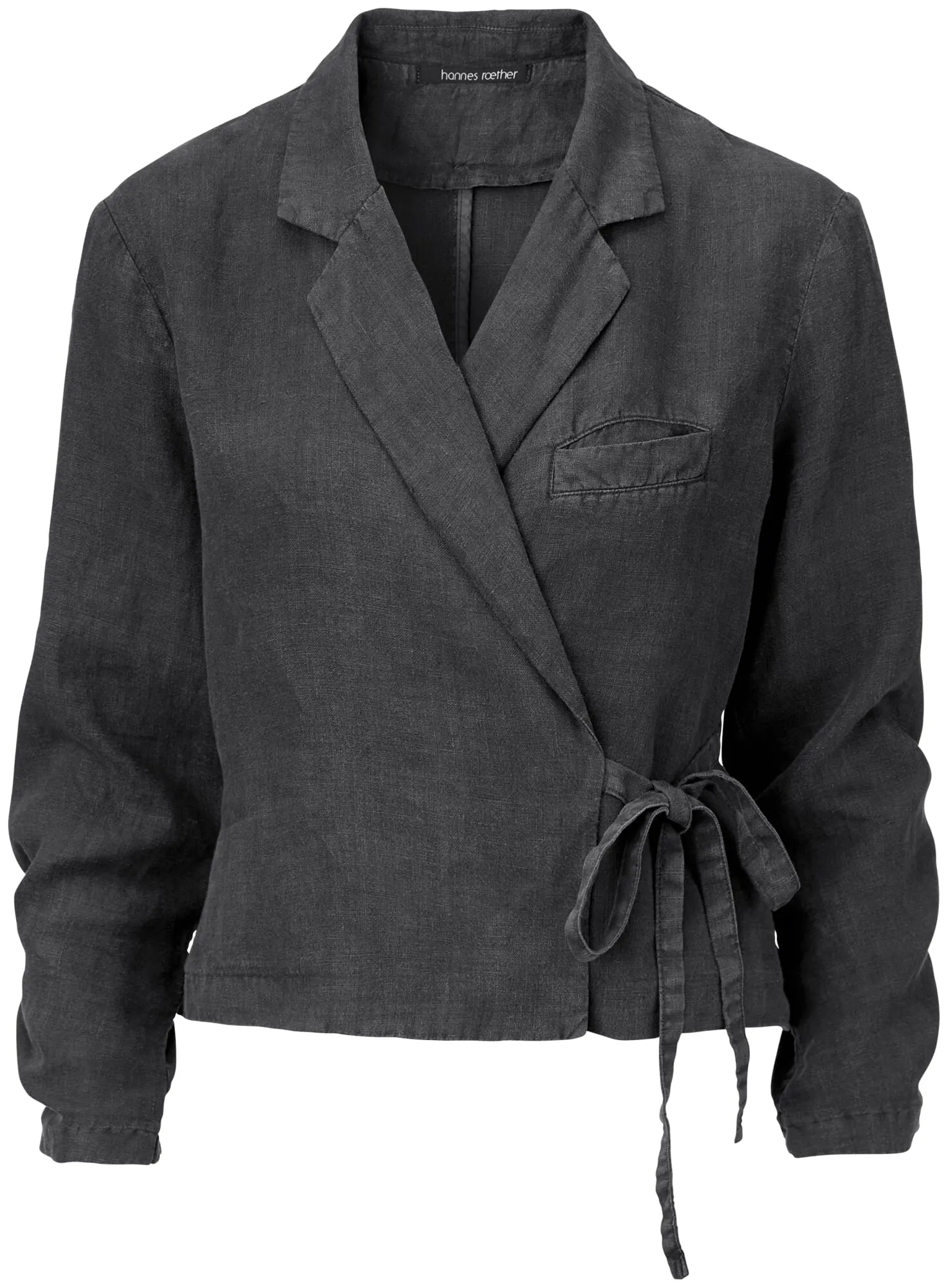 Blazer portefeuille court pour femme