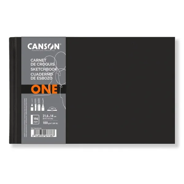 Carnet de croquis 21,6x14cm Canson One