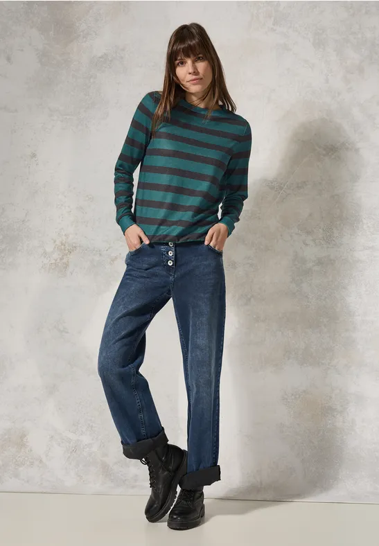 CECIL T-shirt au look mélangé 