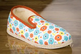 Charentaises confort-crêpe design campagne fleurie