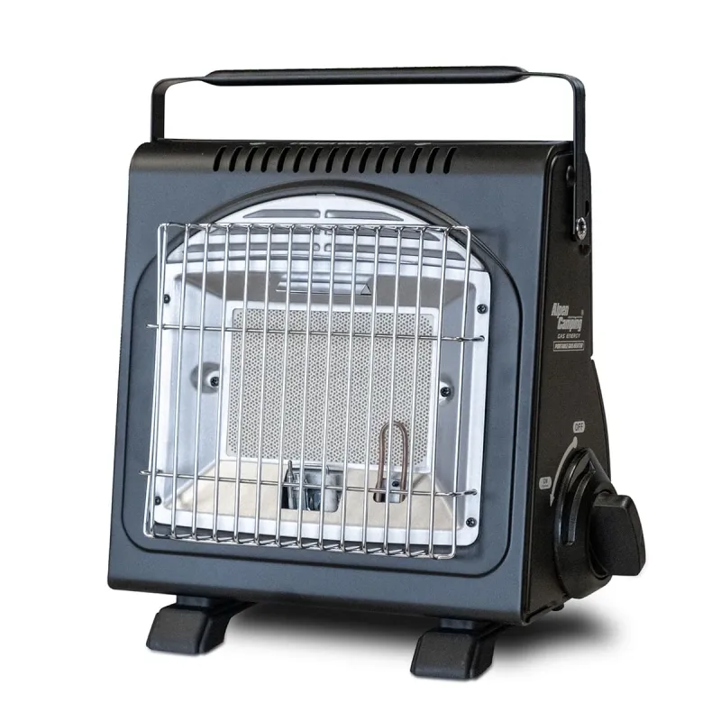 Chauffage à gaz portable 1700W + 12 Cartouches gaz Pêche Chasse Système de sécurité ALPEN
