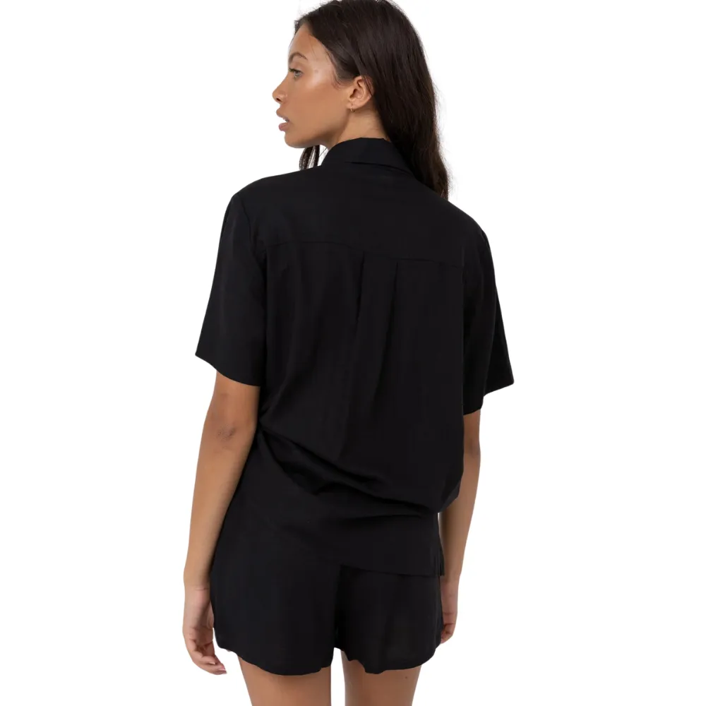 Chemise confort classique pour femmes, noir