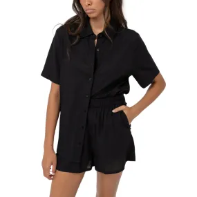Chemise confort classique pour femmes, noir
