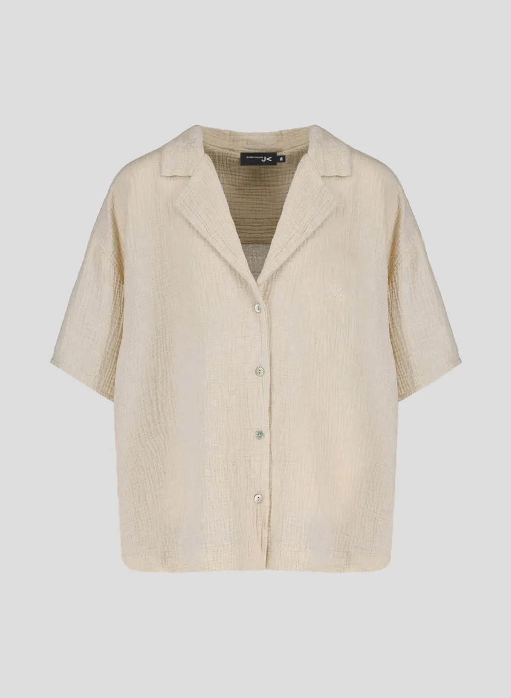 Chemise Jina beige en gaze de coton