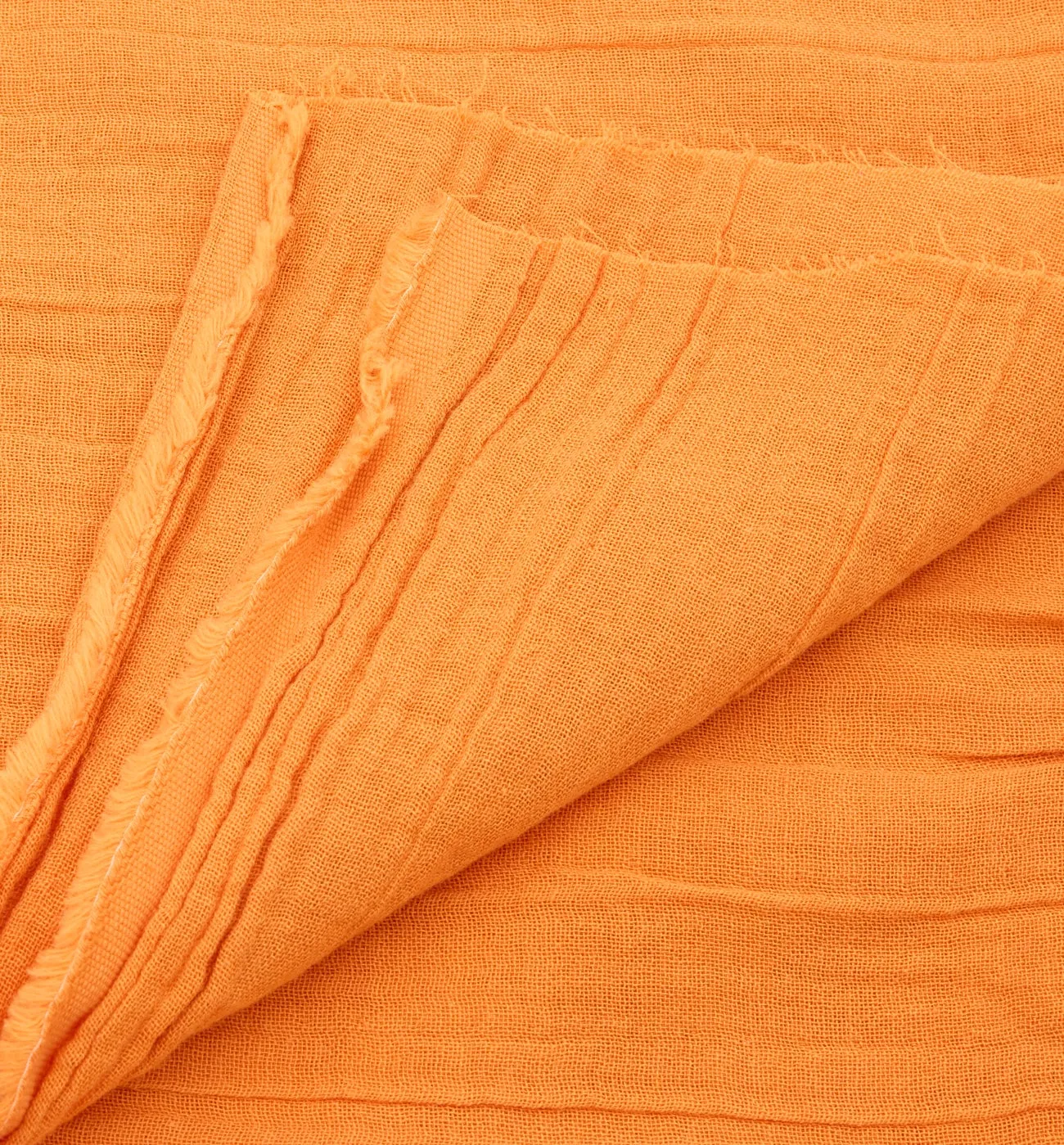 Coupon de 2 m en gaze de coton - Orange