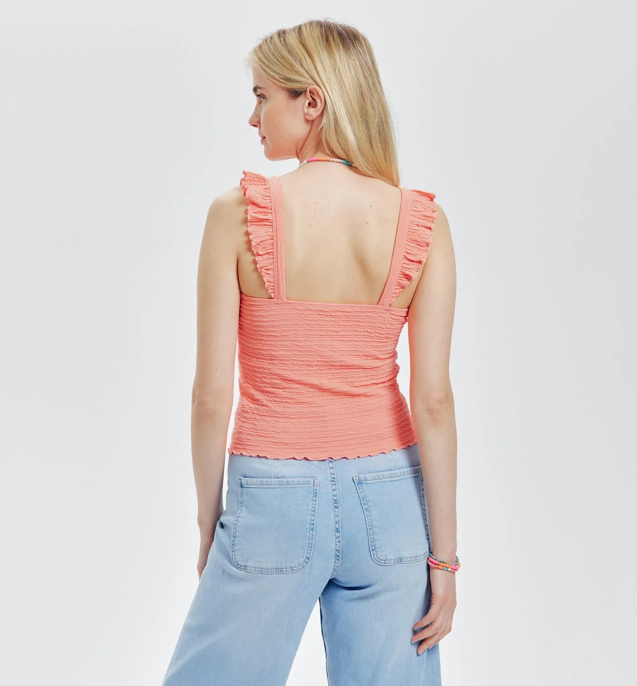 Débardeur à bretelles Femme - Corail