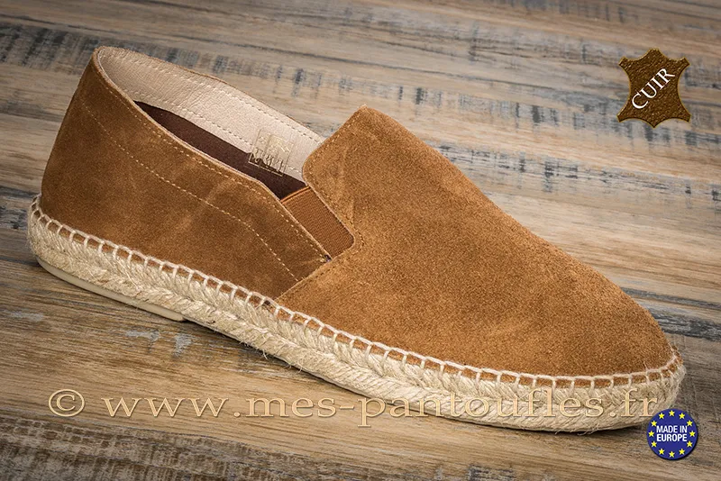 Espadrilles homme confort camel