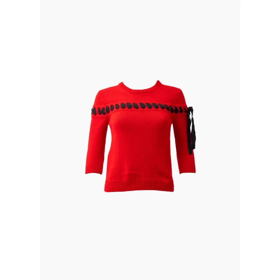 Fendi Pull en cachemire rouge