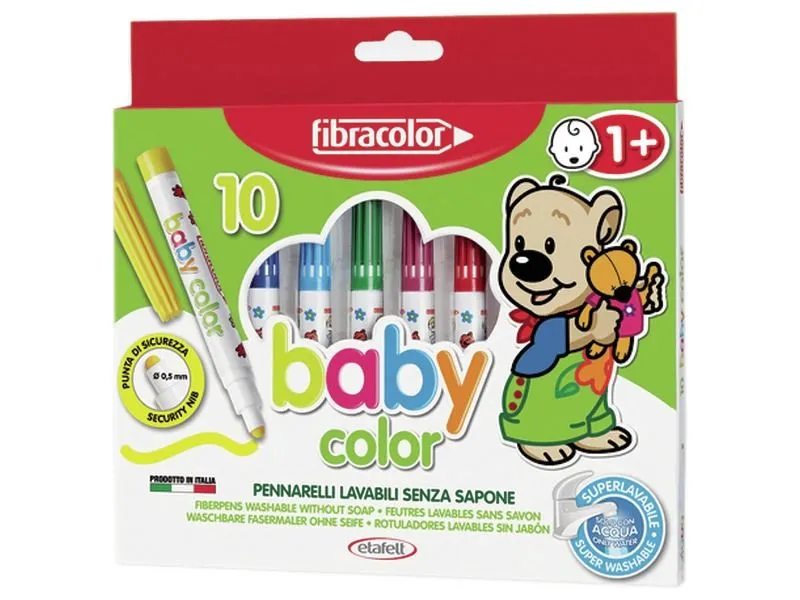 FEUTRES POINTE LARGE Baby color Étui de 10