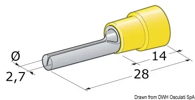 Fiche + jonction mâle 2.5-6 mm²