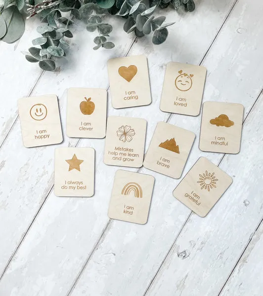 Fox & Bramble Wooden Affirmation Flashcards - Trouva