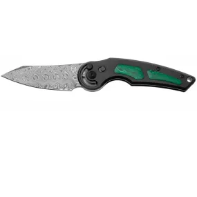 Fox Production Couteau Fox jupiter titanium/malachite damas