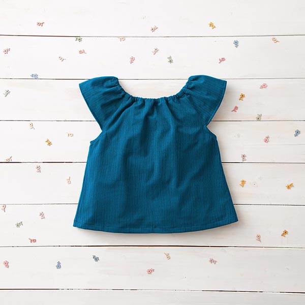GOTS Tissu double gaze de coton | Tula – pétrole