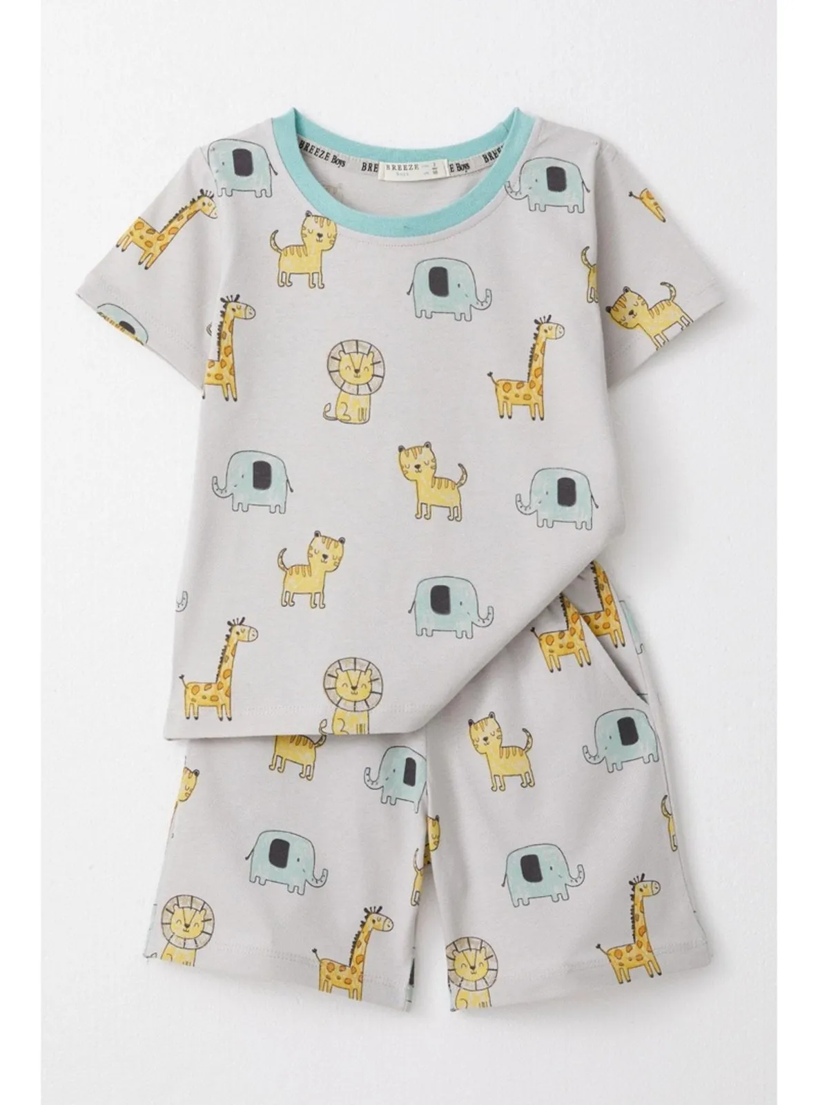 Grey - 250gr - Boys` Pyjamas