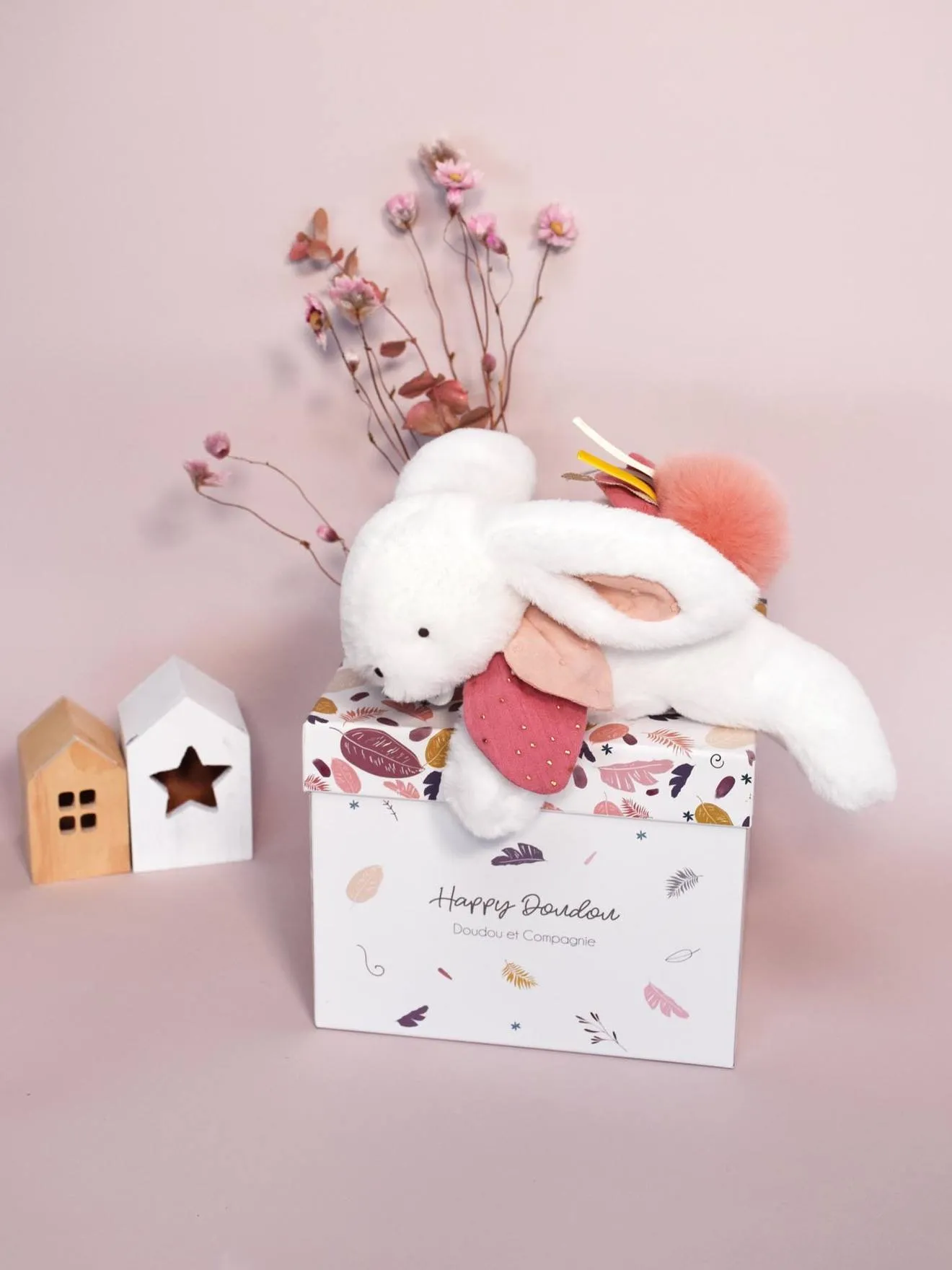 Happy doudou pantin 25cm - DOUDOU ET COMPAGNIE wild beige - Doudou et Compagnie
