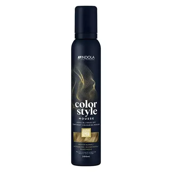 INDOLA COLOR STYLE MOUSSE Blond Moyen 200ml