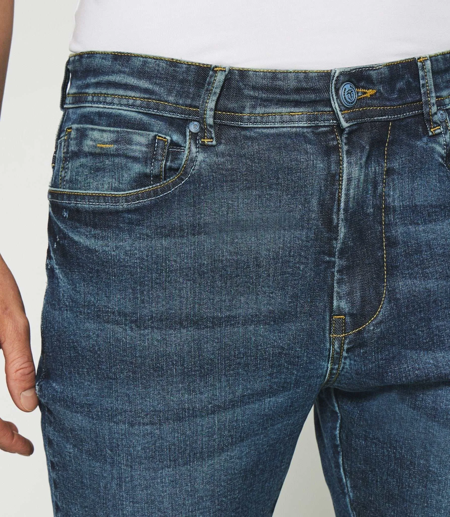 Jean straight bleu moyen TEDI