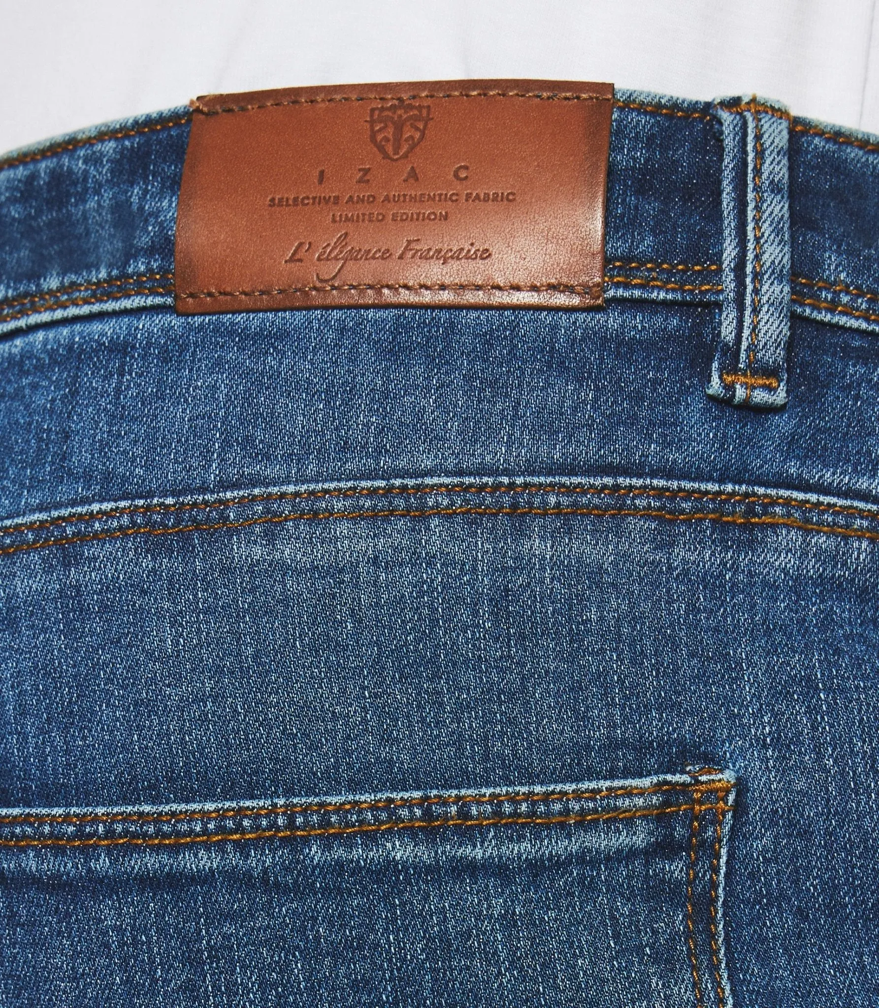 Jean straight hydroless permanent bleu moyen