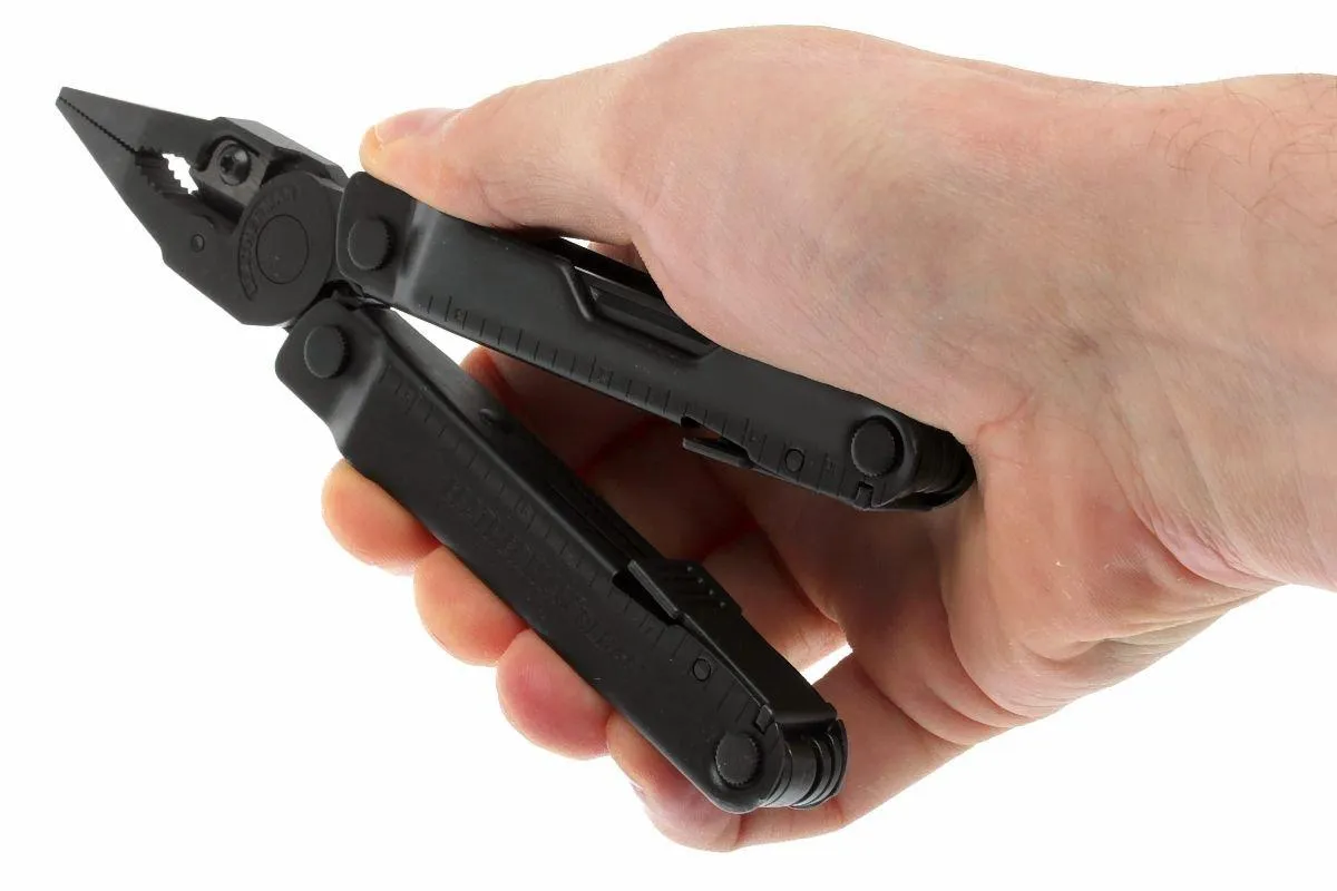Leatherman Rebar Black pince multifonction, étui MOLLE