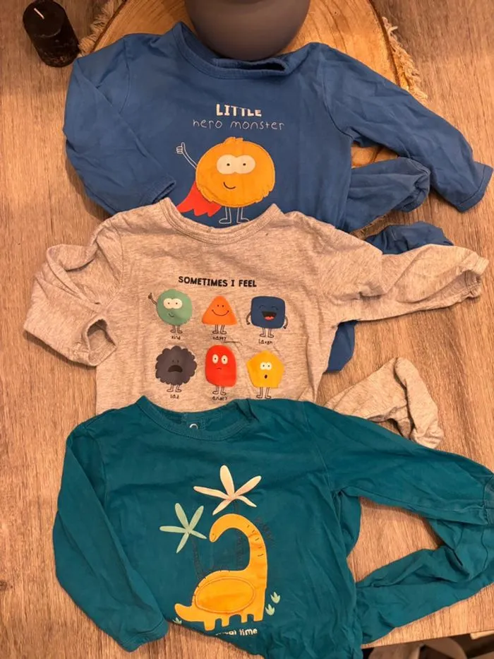 Lot 3 pyjamas - Kiabi - Prématuré  | Beebs