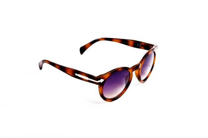 Lunettes Look Rétro monture caramel nez clef