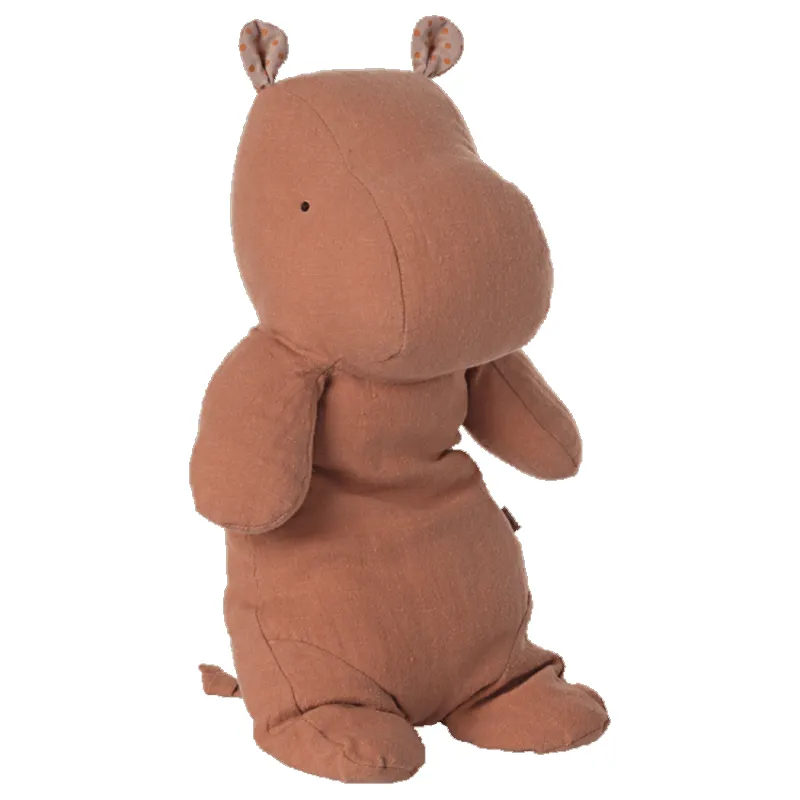 MAILEG - HIPPO MOYEN DUSTY CORAL - littlecasba.com