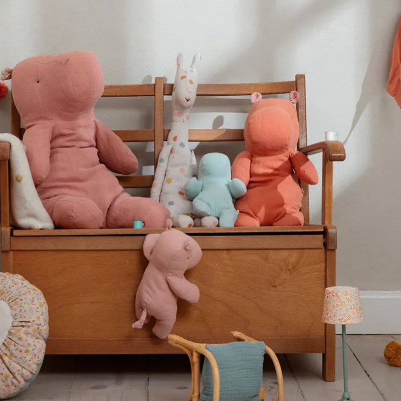 MAILEG - HIPPO MOYEN DUSTY CORAL - littlecasba.com