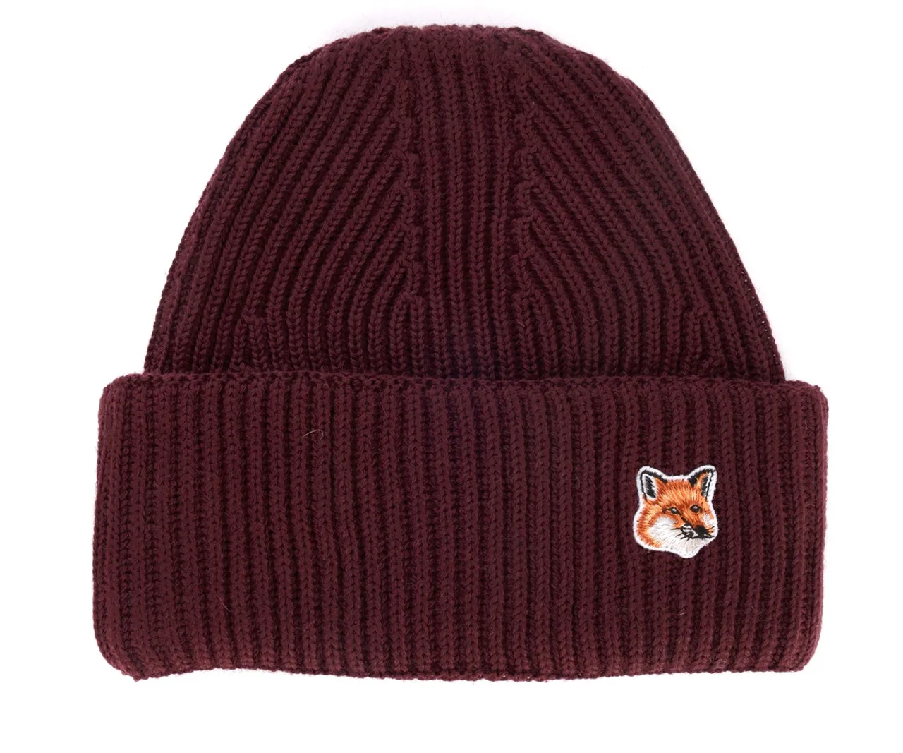 Maison Kitsuné Casquette Fox Head bordeaux 