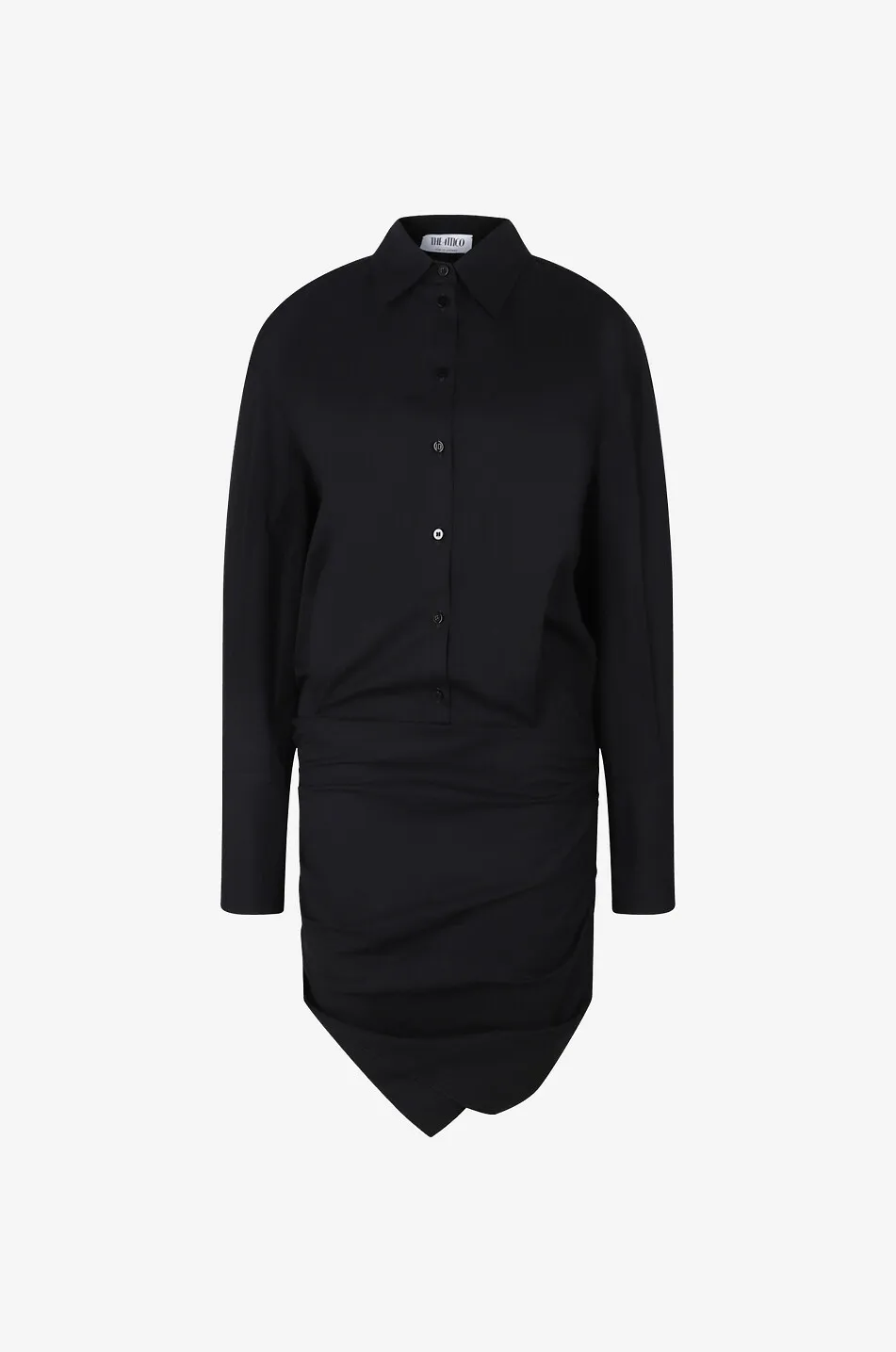 Mini robe chemise asymétrique Hatty