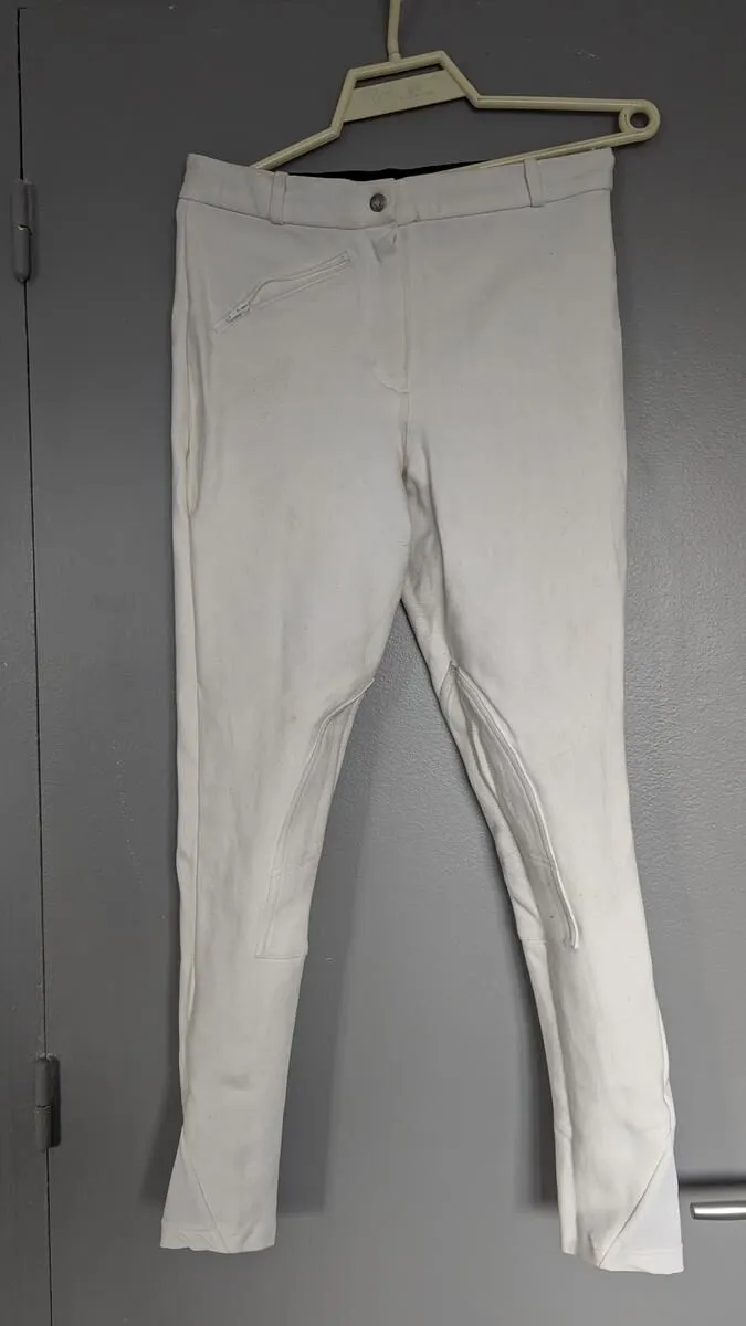 Pantalon de concours Fouganza - Blanc - 42