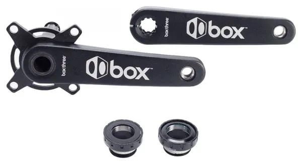 Pedalier BOX three 24mm 2 pieces alu 177.5mm black