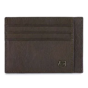 Piquadro Black Square Étui pour cartes de crédit Cuir 11 cm