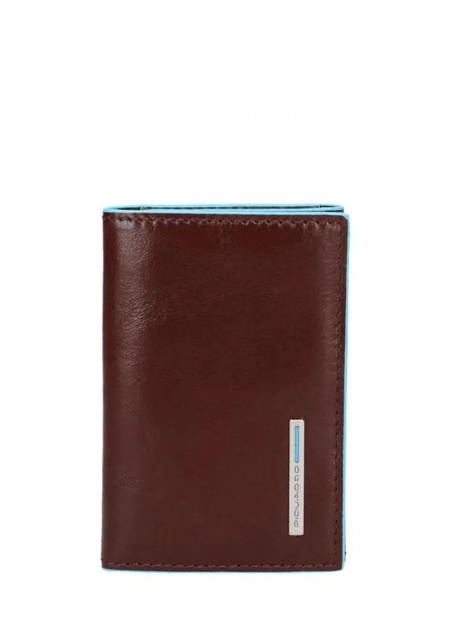 Piquadro Blue Square Étui À Clés En Cuir Acajou - Achetez À Prix Outlet!