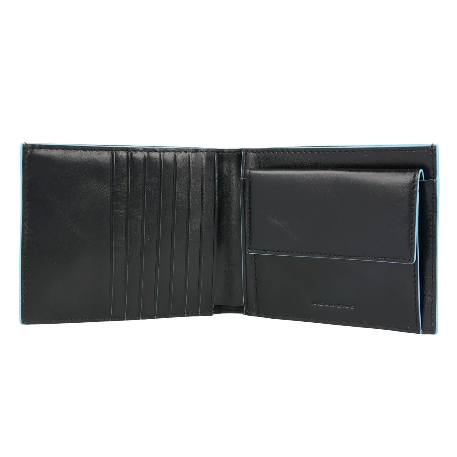 Piquadro Blue Square Porte-monnaie en cuir 12,5 cm