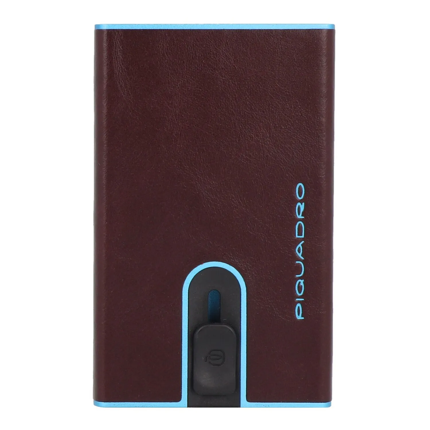 Piquadro Blue Square Étui pour cartes de crédit Protection RFID Cuir 6.5 cm