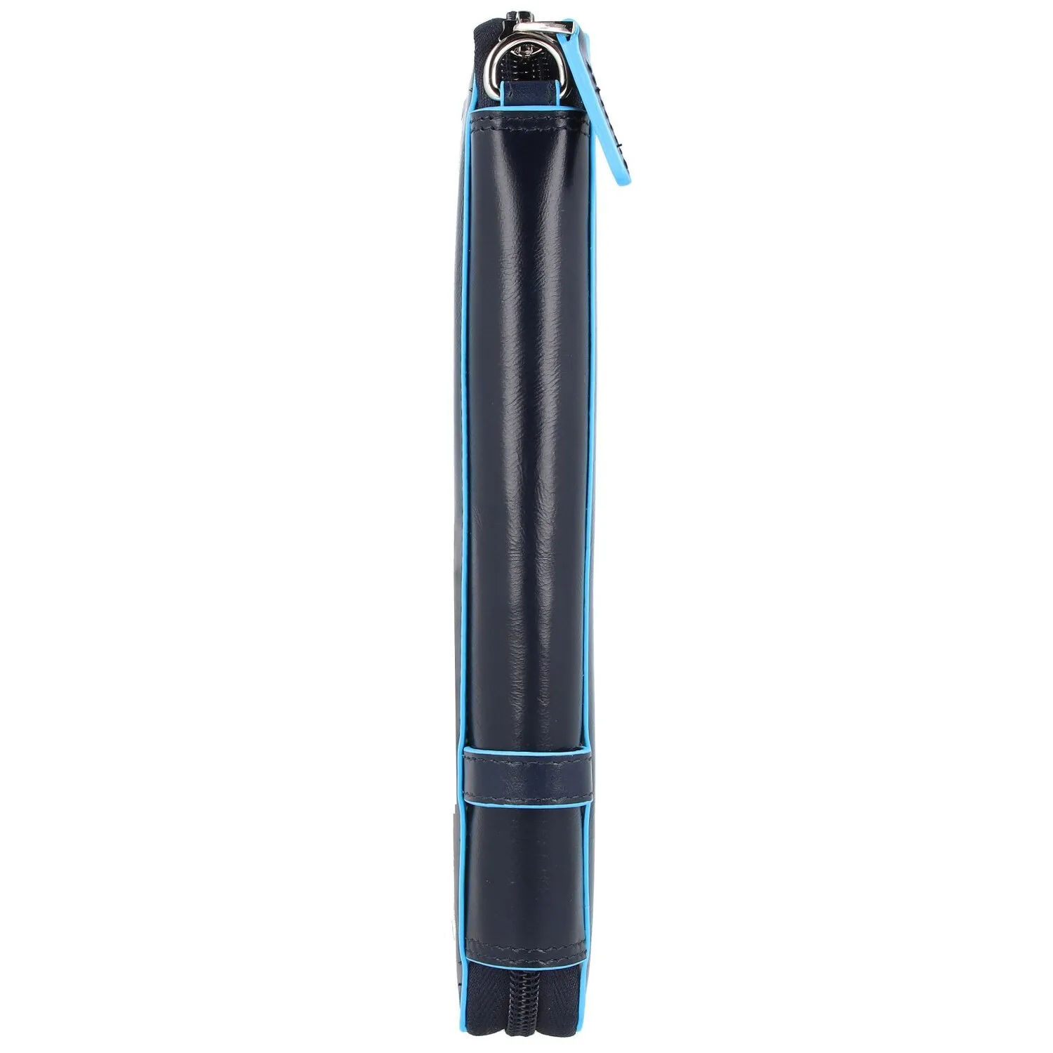 Piquadro Blue Square Étui pour passeport en cuir 14 cm