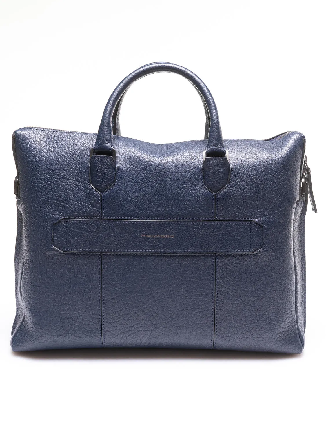 Piquadro Imho  Serviette En Cuir, Support Pour Ordinateur 14 " Bleu - Achetez À Prix Outlet!