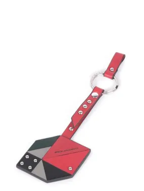 Piquadro Muse  Porte-Clés Avec Breloque En Cuir Rouge2 - Achetez À Prix Outlet!