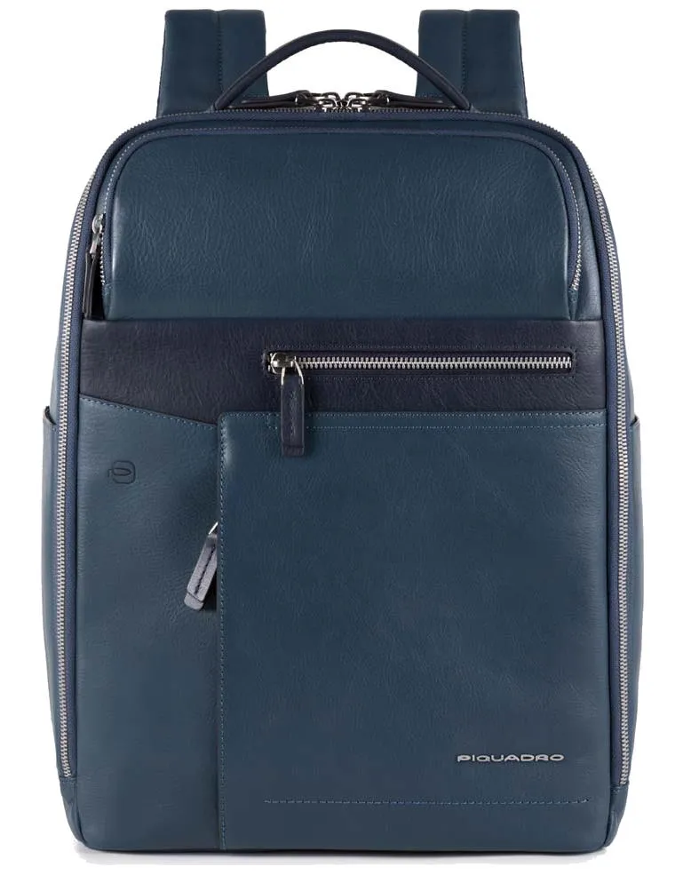 Piquadro Sac A Dos Ligne Cary, Pour Ordinateur Portable 15,6" Bleu - Achetez À Prix Outlet!