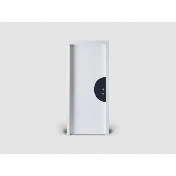 Plaque de porte silhouette demi-lune hauteur 500mm coloris palette : coloris ab